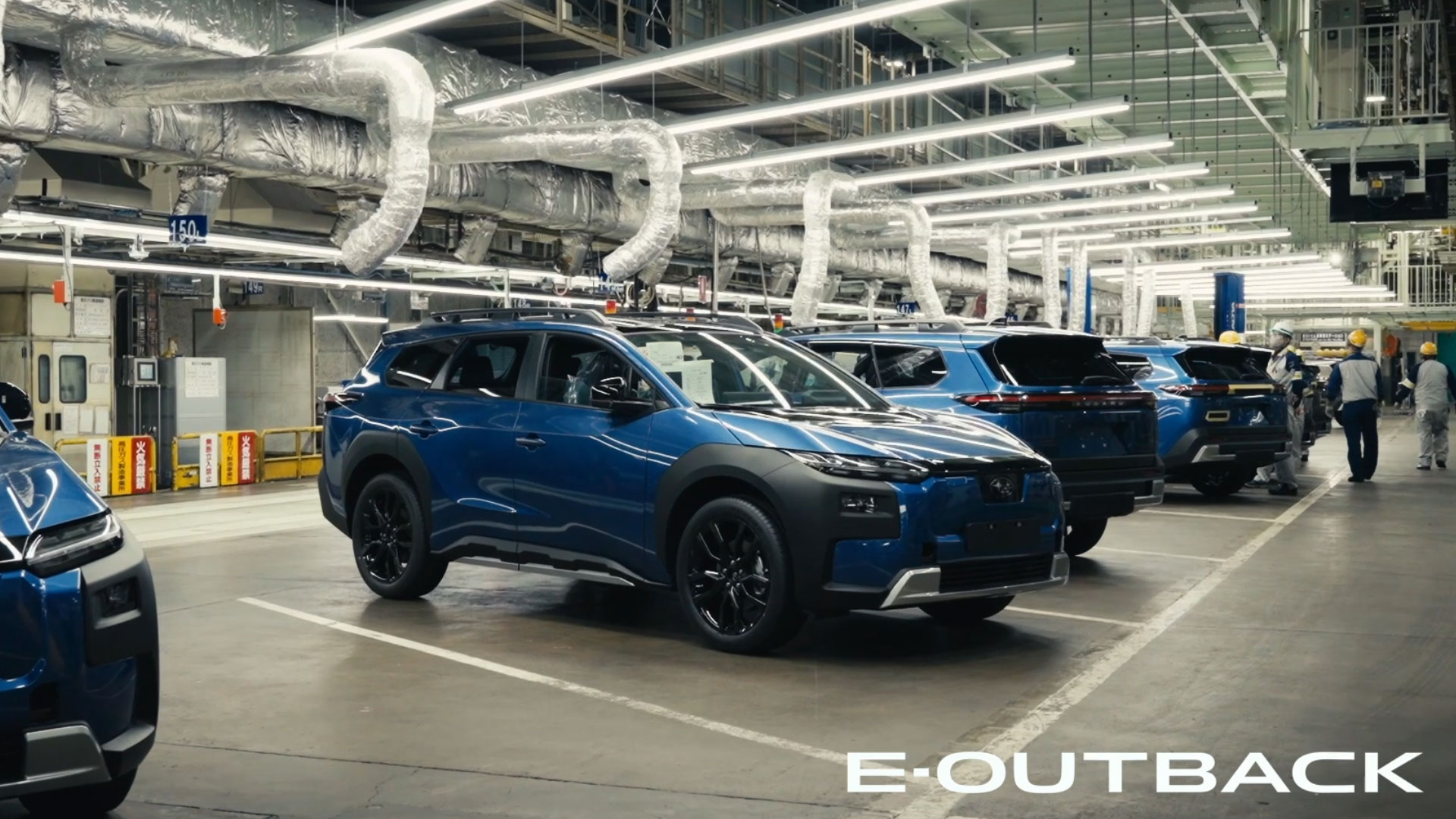Výroba Subaru E-Outback v továrně Gunma