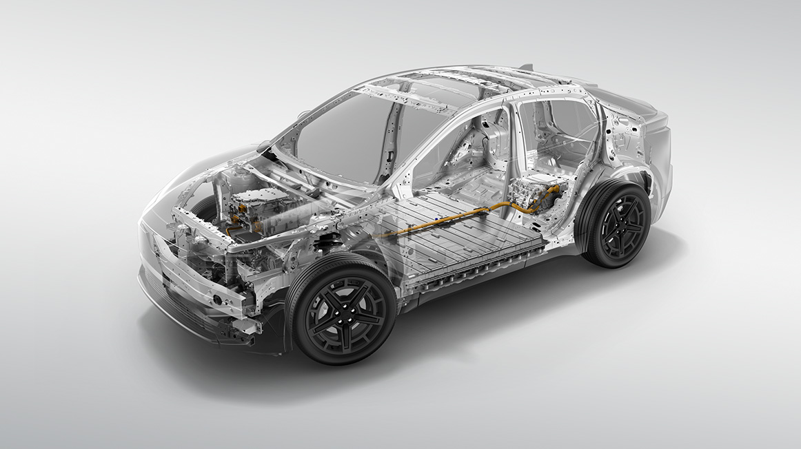 Uložení akumulátoru v platformě e-SUBARU