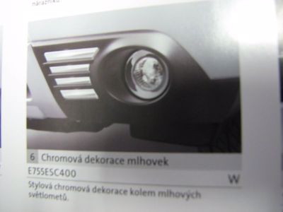 Chromová dekorace mlhovek Forester MR 09- + ' ' +  