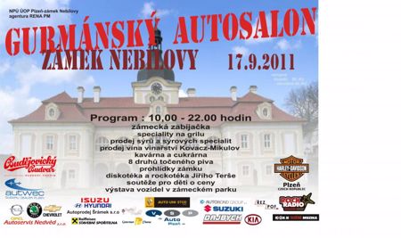 Gurmánský autosalon - zámek Nebílovy 17.9.2011 + ' ' +  